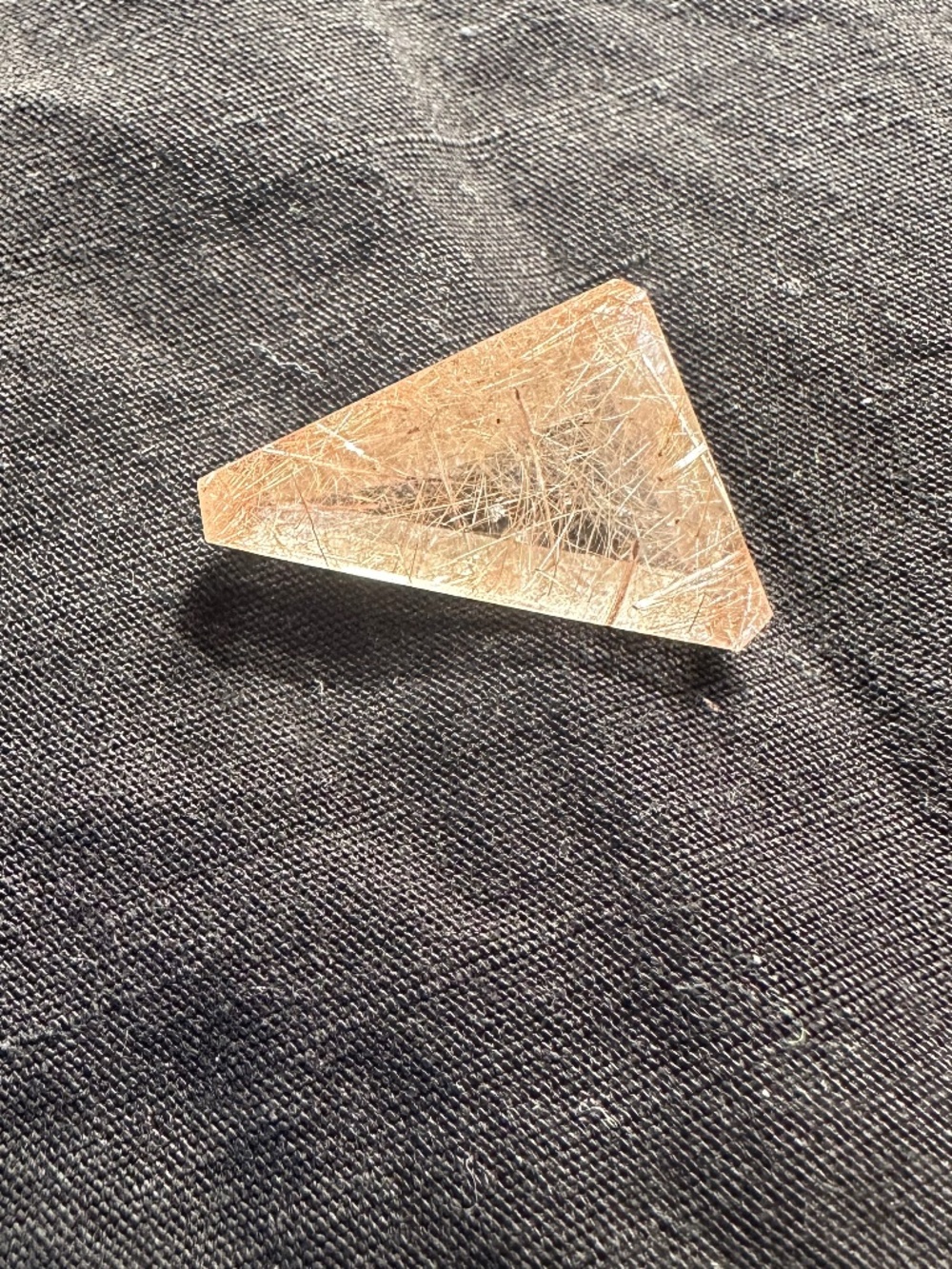 Cut Rutilated Quartz Stone - Picture 4 of 7